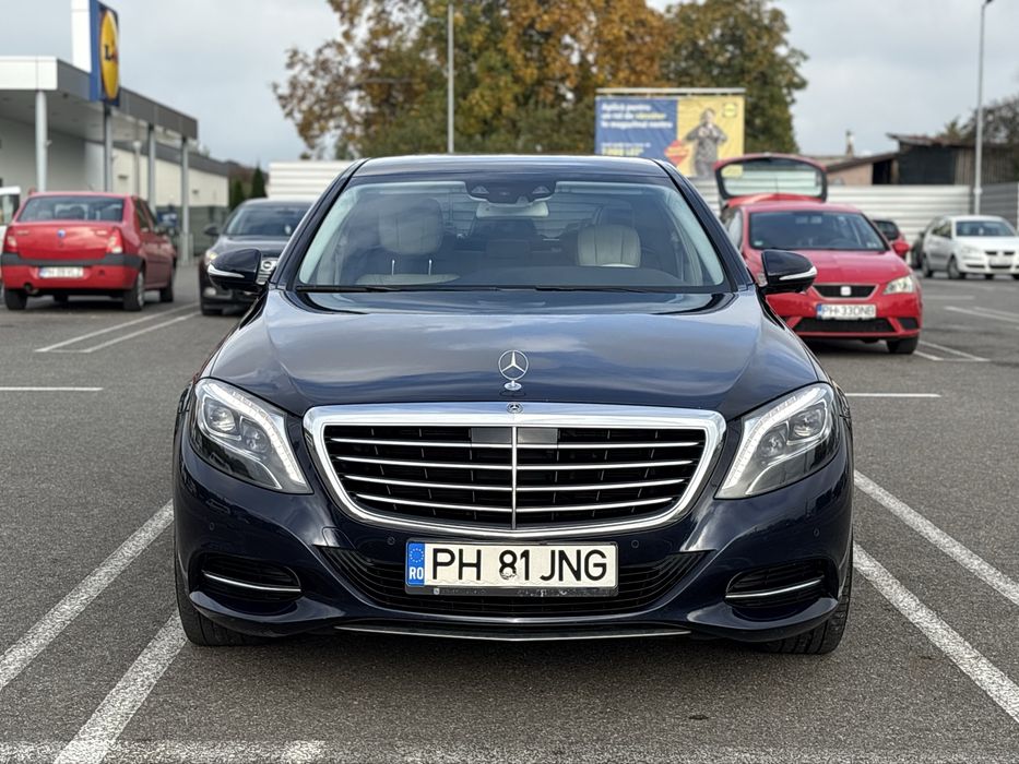 Mercedes S350 S-class ILS 2015 4MATIC piele crem, inmatriculat