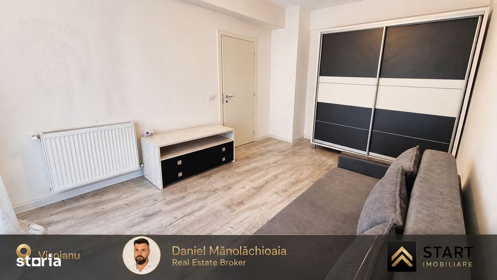 Apartament 1 Cameră Decomandat de închiriat – Cartier Visoianu, etaj 1