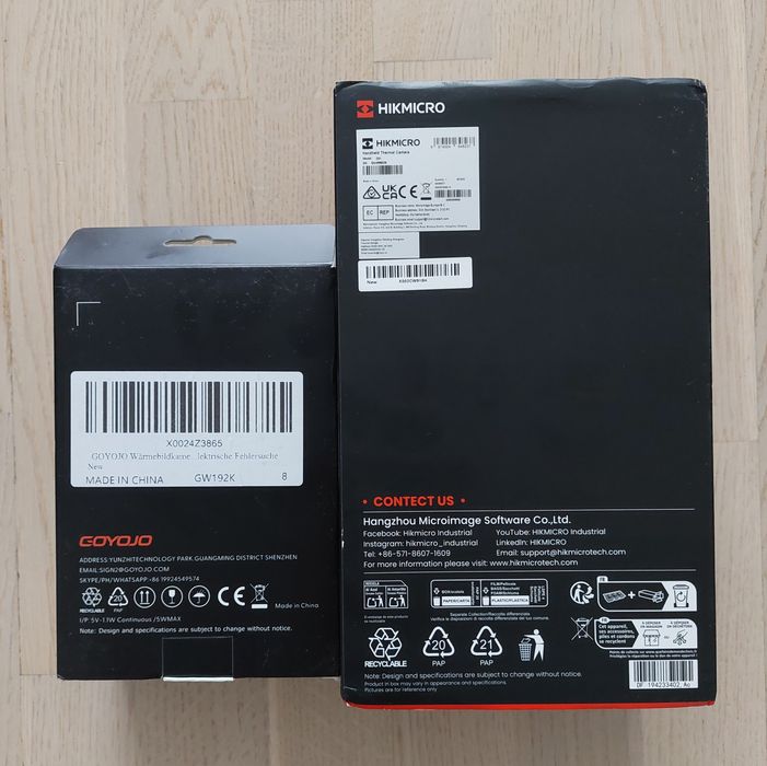 Camera termica/ Termoviziune HIKMICRO si GOYOJO. Thermal cam