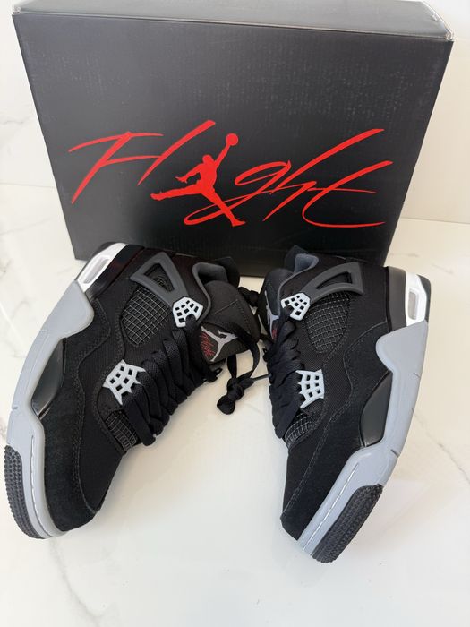 Air Jordan 4 Retro Black Canvas Full Box VerificareColet Size 35,5-45