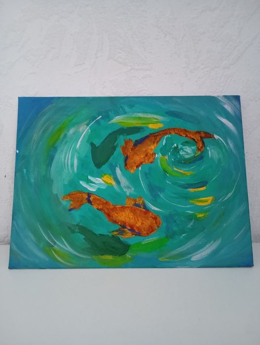 Художественные картины гуашь на холсте