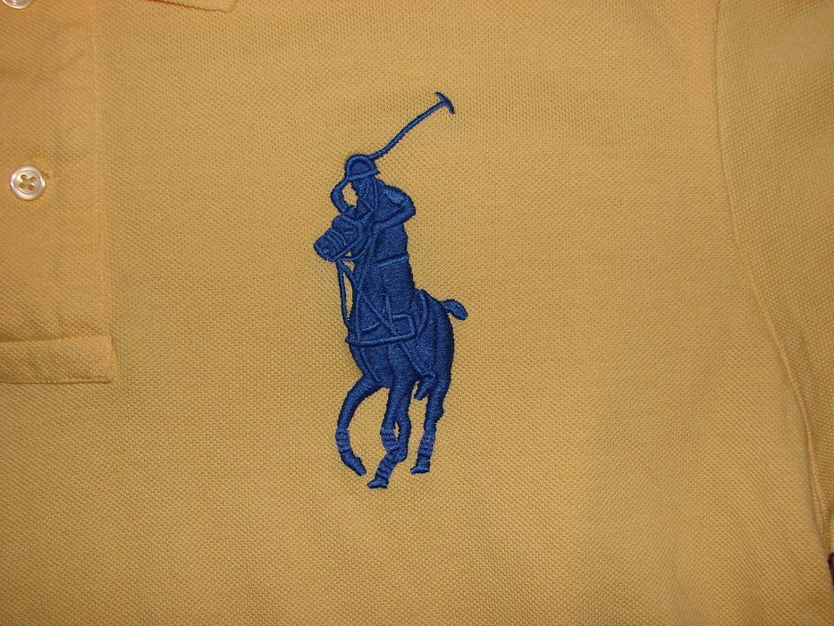 Tricou Polo by Ralph Lauren, Marimea L, Galben, Autentic/Original