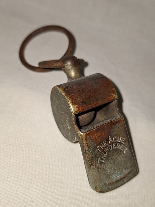 Стара бронзова свирка--The thunderer--ACME--Hudsons patent