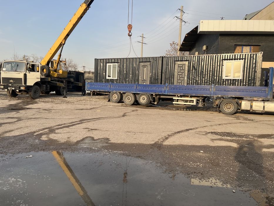 Konteyner ofis magazin uylar xojatxona ofislar yasab beramiz