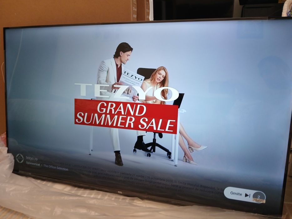 Televizor LED TCL 127 cm 50" 50V6C, Ultra HD 4K, Smart TV, WiFi, CI+