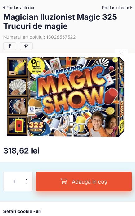 Set 325 Trucuri magie nou sigilat