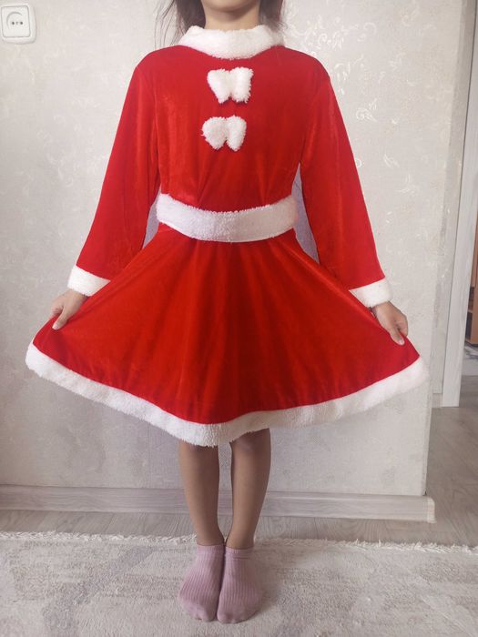 Санта костюм на девочку