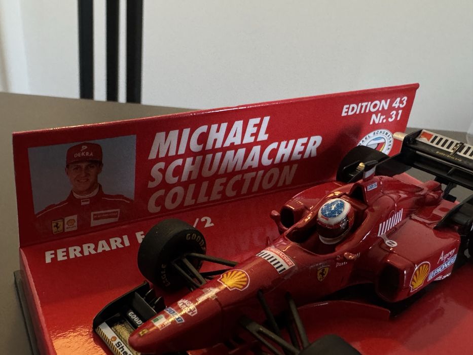 Macheta Ferrari F310/2 Michael Schumacher 1996 Minichamps 1:43 - cu semnătura