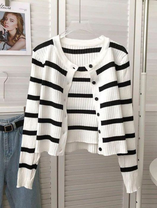 Ayollar va qizlar uchun klassik uslubda tikilgan kuz-qish u-n kardigan