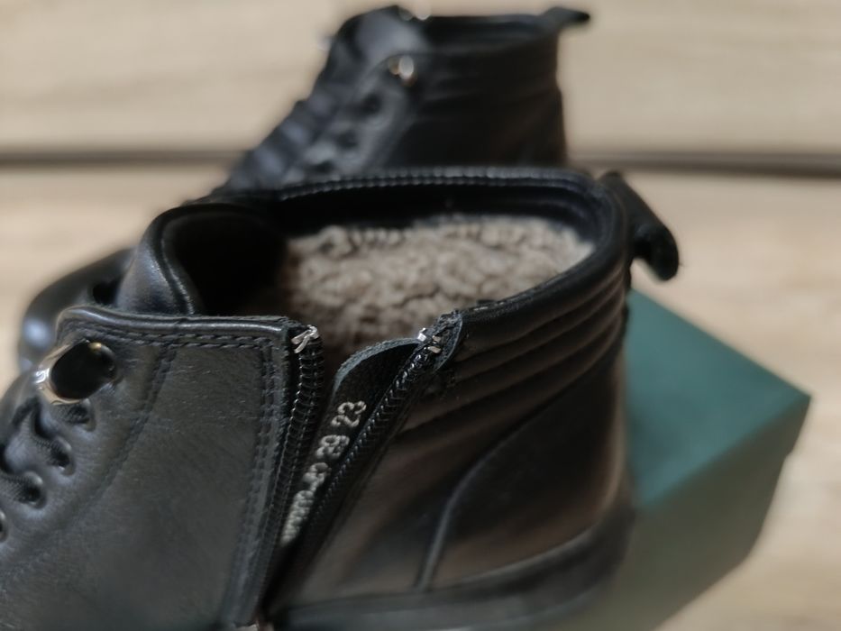 Кожаные ботинки р39