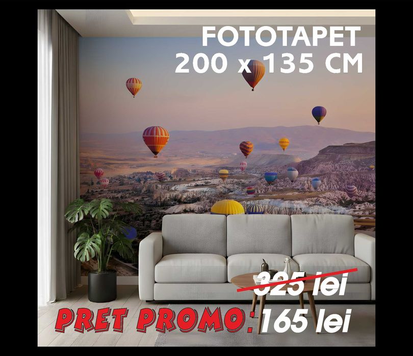 Lichidare stoc-49%-Fototapet autocolant Baloane in zbor (200x135cm)-165 lei