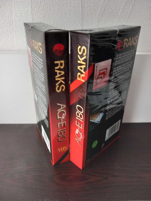 VHS Видеокасети RAKS AQ E180 нови, неразпечатани