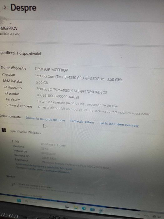 placa de baza si procesor I3 - unitate PC HP Prodesk 600 G1 - 5 gb ram