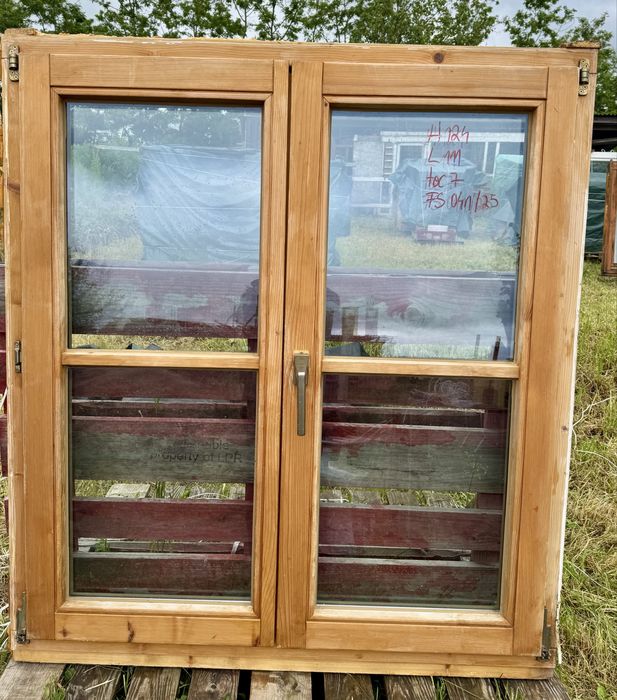 FEREASTRA LEMN TERMOPAN cabana rustic sprosuri H 124 x L 111 Germania