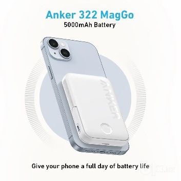 Anker A1618 Power Bank 322 MagGo 5000mAh MagSafe Battery Portable