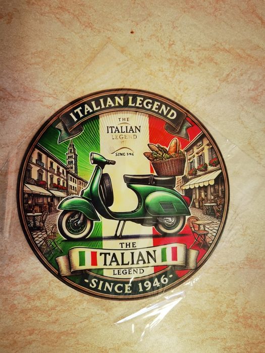 Placă retro din aluminiu