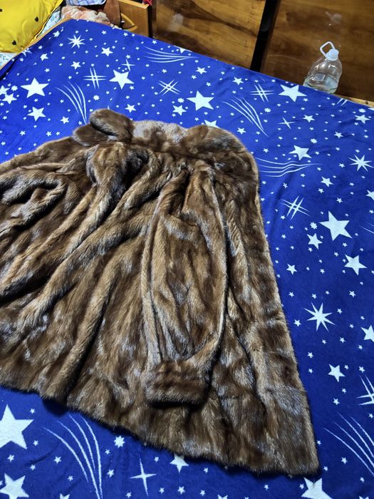 Blană naturală Jigsaw – mărimea 50 – model lung, elegant