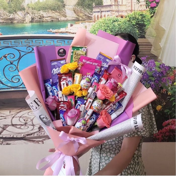 Букет из конфет от 8000тг