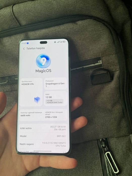 Honor 9C - 256 xotira 12 tezkor xotira