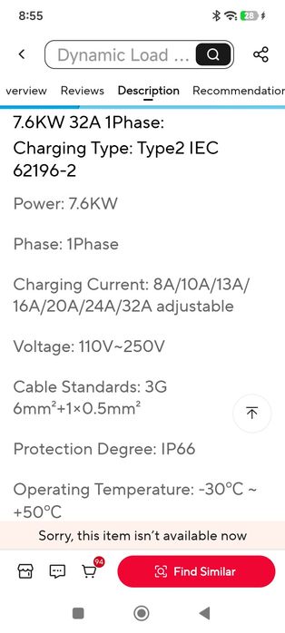 Statie electrica ev 7kw , 1 faza, 220 volti, noua sigilata