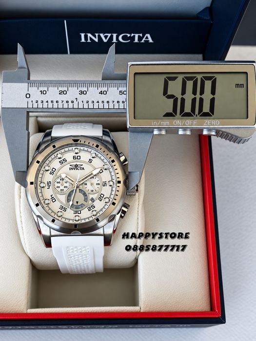 INVICTA Nacrite white 50 mm, Инвикта нов мъжки часовник