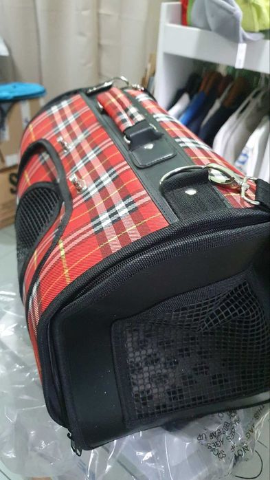 Комплект за коте: тоалетна и транспортна чанта - в отлично състояние