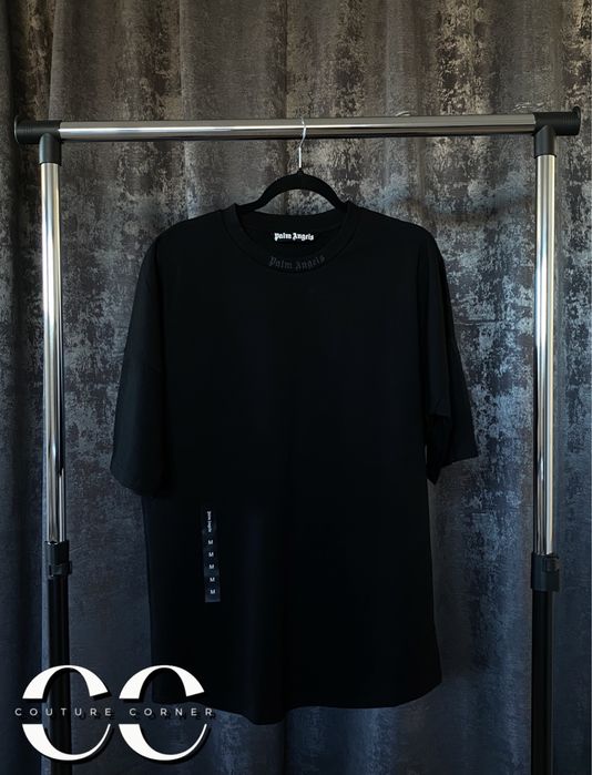 Tricou Palm Angels • Calitate TOP • Oversize Glittered Logo • Cod QR