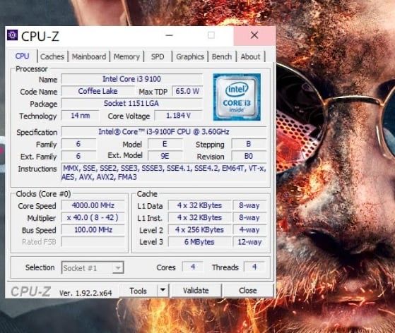 Processor Intel I3 9100