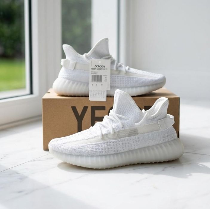 Adidasi Yeezy Boost 350 V2 White Alb Premium