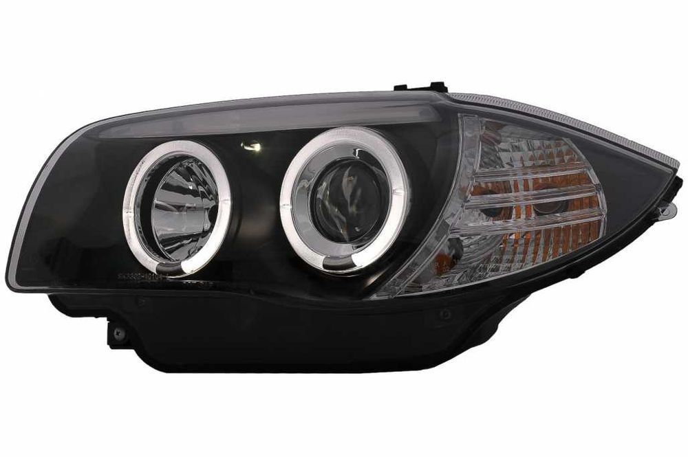 Faruri Angel Eyes BMW Seria 1 E81 E82 E87 E88 (2004-2011) Negru
