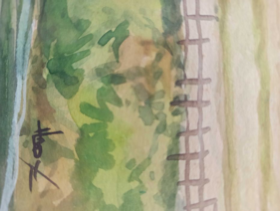 Два много красиви стари акварела