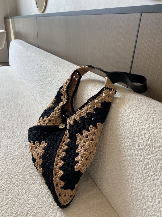 Сумка шоппер вязаная