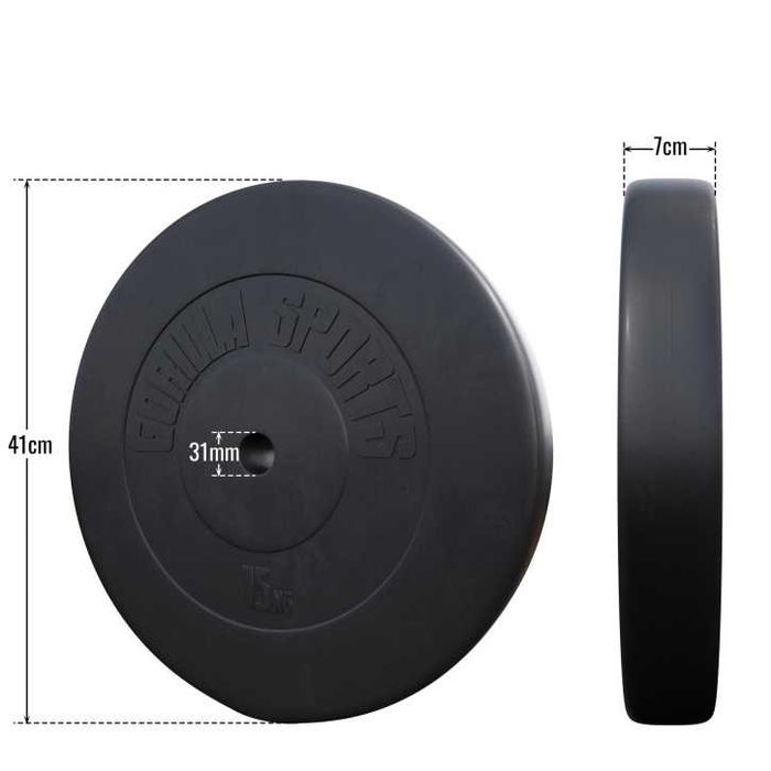 Disc din plastic umplut cu ciment 15 kg 30/31 mm