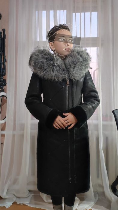 Тёплая женская дублёнка