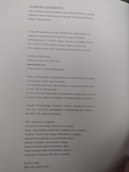 The Polaroid Book - Taschen