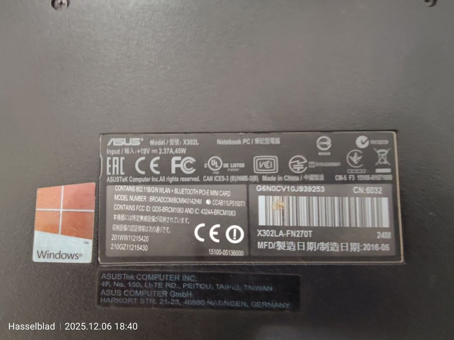 Laptop Asus X302L 13.3"