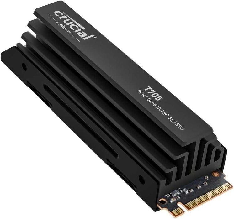 НОВ ! M.2 1TB Crucial T705 NVMe GEN 5 with Heatsink PC/PS5