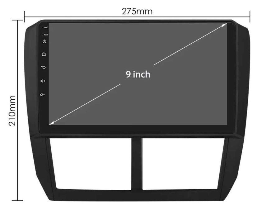 Мултимедия 9" за SUBARU Impreza Forester ANDROID 14 CARPLAY навигация