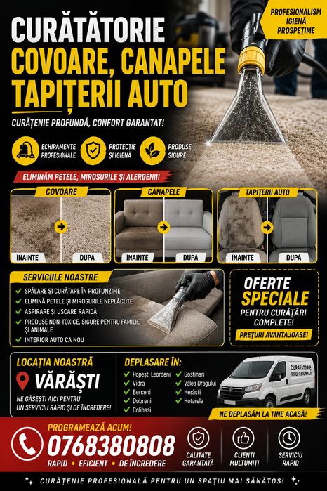 Curățare tapițerii auto