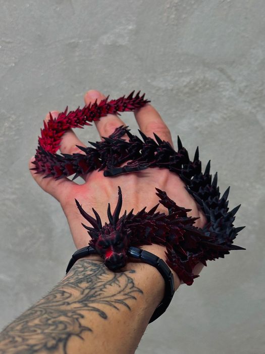 3D принтиран дракон | цвят “Shadow red”