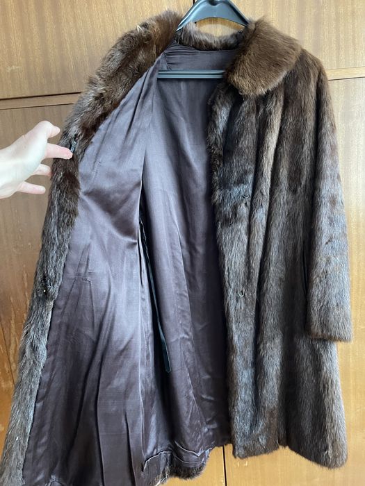 Кожено палто от мурмел