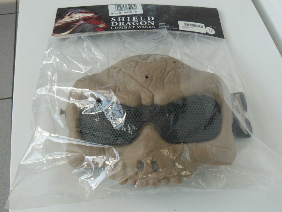 Masca Protectie Airsoft MAS-59 SHIELD DRAGON Noua, Culoare TAN