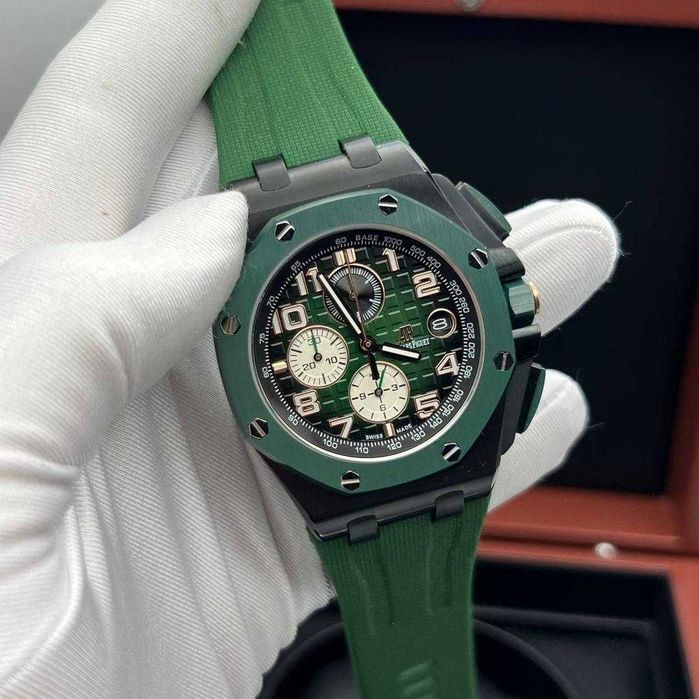 Кварцов мъжки часовник Audemars Piguet Royal Oak Offshore Chrono Green