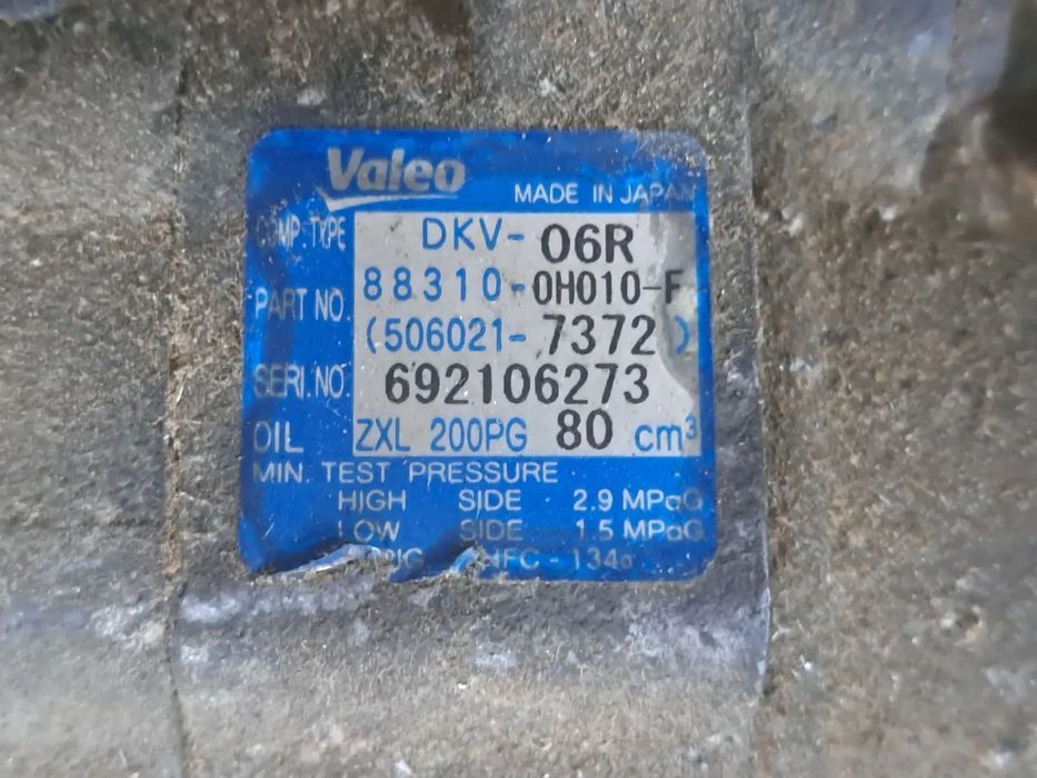 Compresor clima ac aer conditionat Toyota Aygo, Peugeot 107, Citroen C1 1.0i benzina 2005-2014