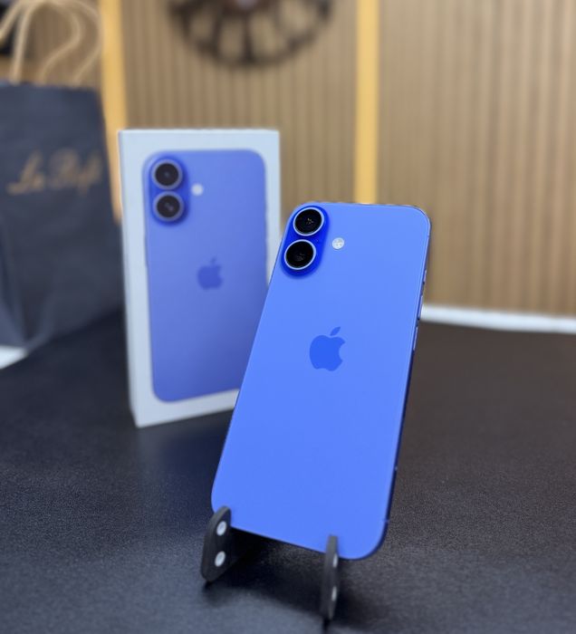 Iphone 16 128 Gb /Ultramarine/ Baterie 90% / Factura &Garantie / Husa de Protectie Incl/