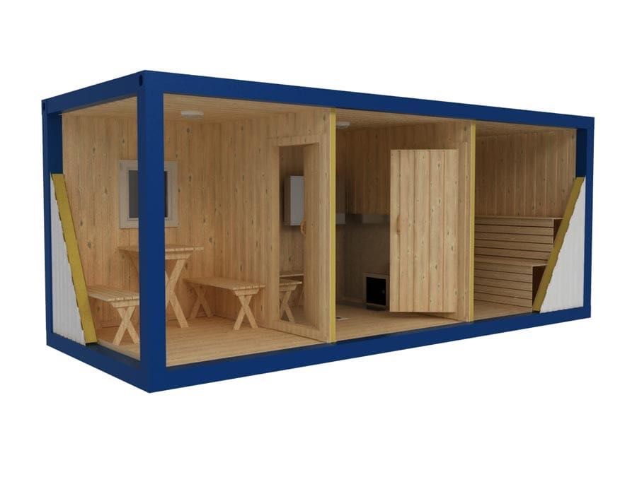 Баня из контейнера