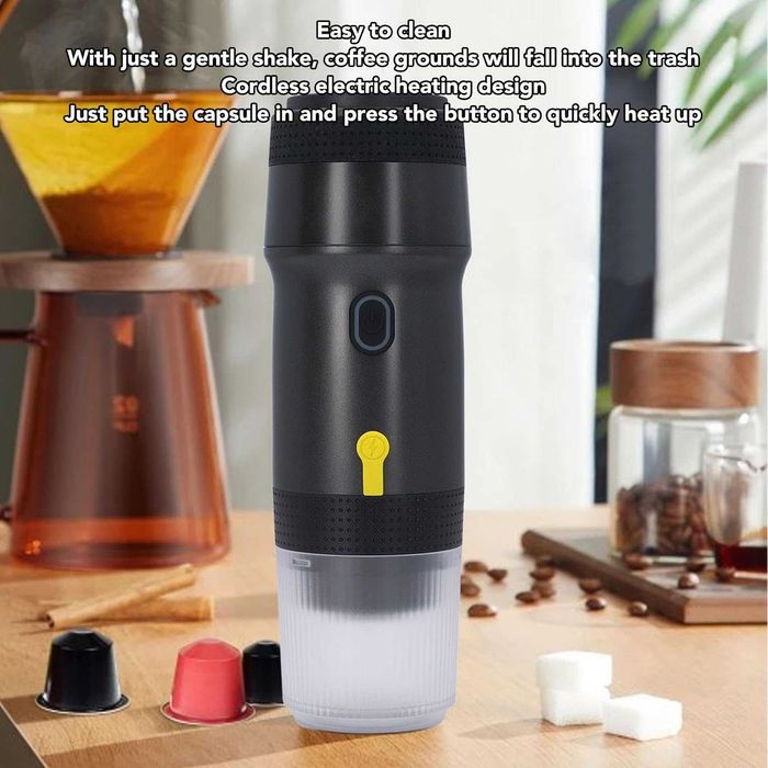 Портативна кафе машина,съвместима Nespresso,Dolce Gusto и насипно кафе