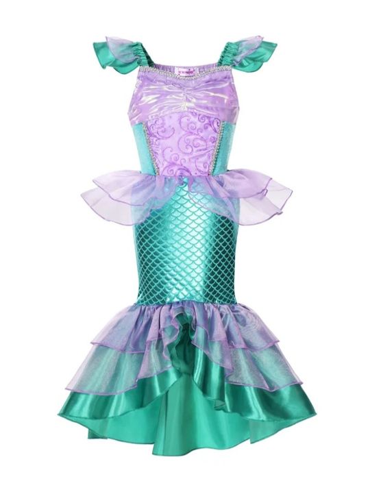 Блестяща рокля на Ариел + подарък КОРОНА!