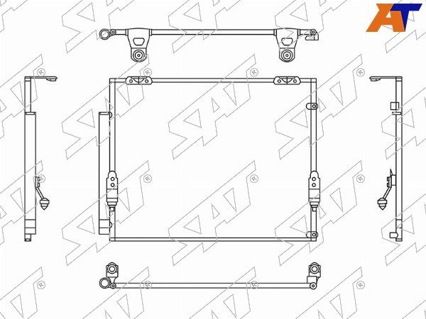 Радиатор кондиционера Toyota Sequoia