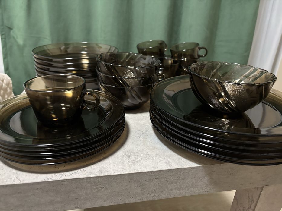 Set de masa sticla termorezistenta